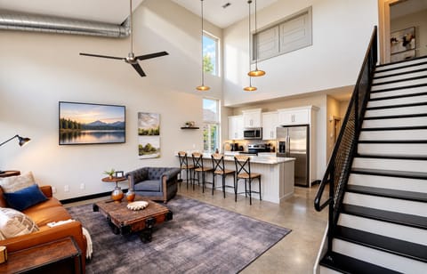 Step inside this ultra modern industrial loft