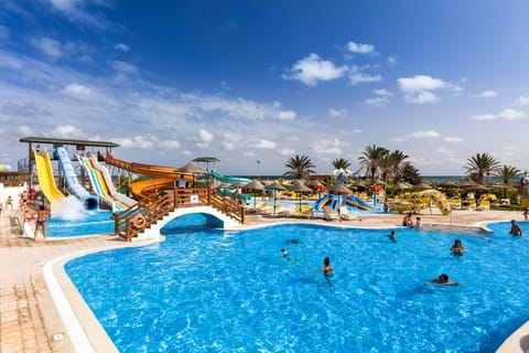 Indoor pool, 4 outdoor pools, pool umbrellas, sun loungers