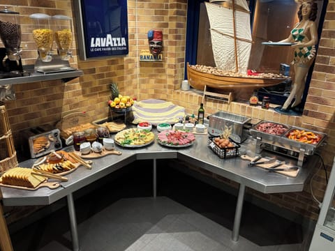 Daily buffet breakfast for a fee