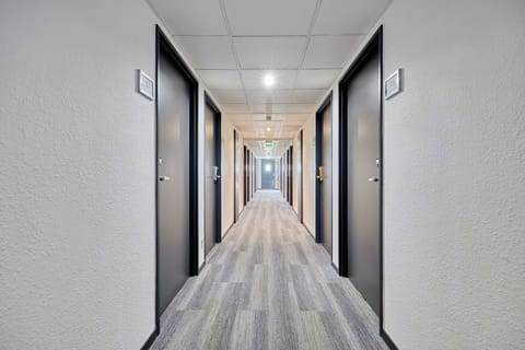 Premium bedding, desk, blackout drapes, soundproofing