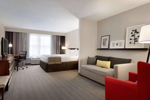 Hypo-allergenic bedding, pillowtop beds, desk, laptop workspace