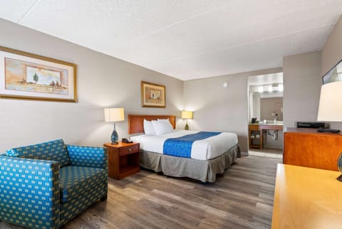 Room, 1 Queen Bed, Accessible, Non Smoking | Desk, iron/ironing board, free WiFi, bed sheets