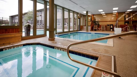 Indoor pool, seasonal outdoor pool