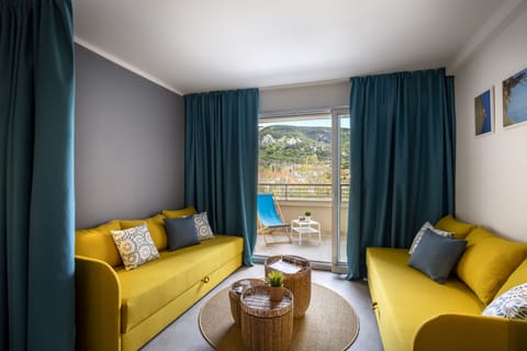 Superior Room for 2+2 | Living area | 0-inch LCD TV with satellite channels, TV