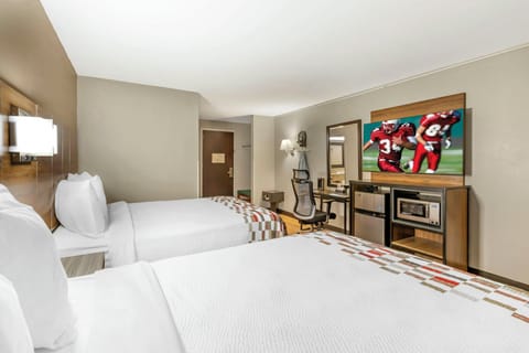 Deluxe Room, 2 Queen Beds, Non Smoking | In-room safe, desk, iron/ironing board, free WiFi