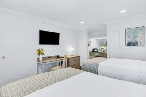 Room, 2 Double Beds | Desk, iron/ironing board, free WiFi, bed sheets