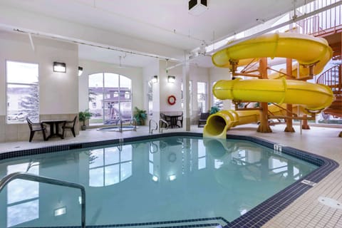 Indoor pool, open 5 AM to 10 PM, sun loungers