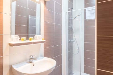 Free toiletries, hair dryer, towels