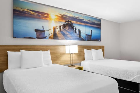 Room, 2 Double Beds, Non Smoking, Refrigerator | Individually furnished, desk, iron/ironing board, rollaway beds