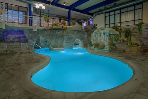 Indoor pool, 3 outdoor pools, open 9:00 AM to 11:00 PM, sun loungers