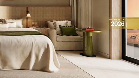 Premium Room, Balcony Sea View | Premium bedding, free minibar items, desk, blackout drapes