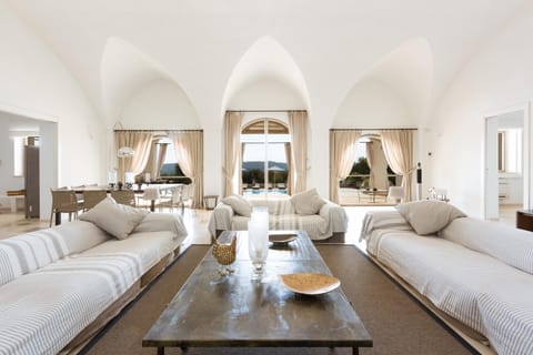 Villa, 6 Bedrooms | Living area | TV, fireplace, DVD player