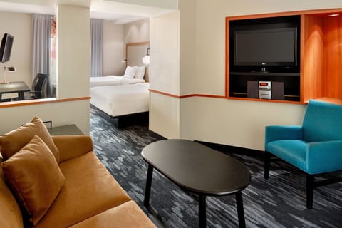 Individually decorated, individually furnished, desk, iron/ironing board