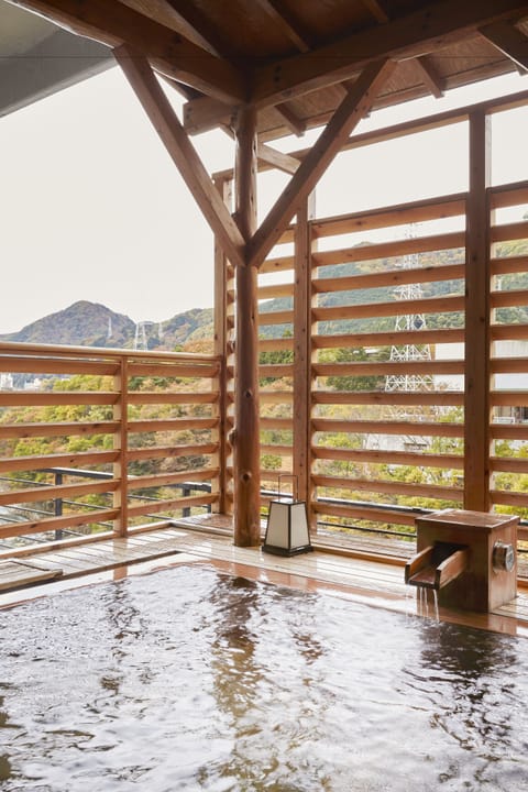 Indoor spa tub