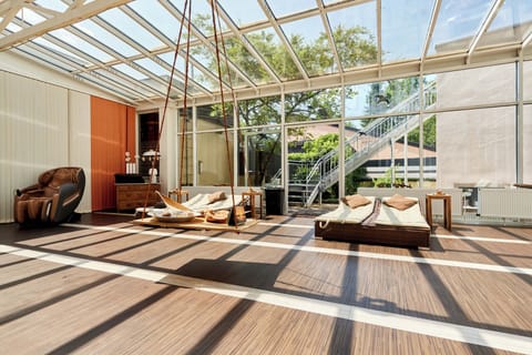 Outdoor treatment areas, body treatments, Thai massages