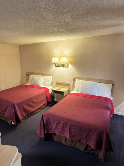 Standard Room, 2 Double Beds, Refrigerator & Microwave | Desk, blackout drapes, iron/ironing board, free WiFi