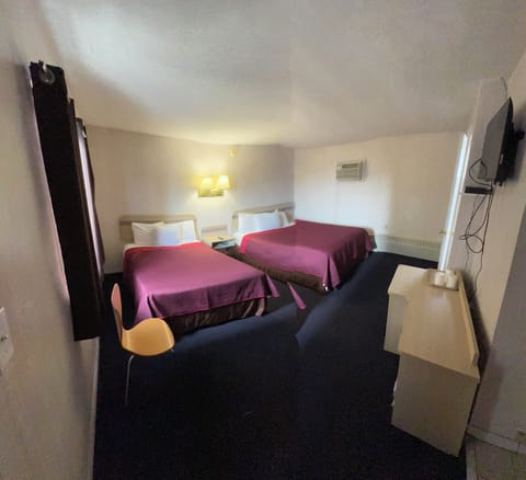 Standard Room, 2 Double Beds, Refrigerator & Microwave | Desk, blackout drapes, iron/ironing board, free WiFi