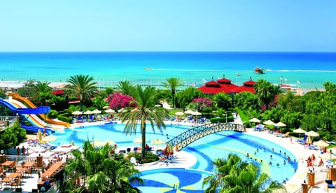 Indoor pool, outdoor pool, sun loungers