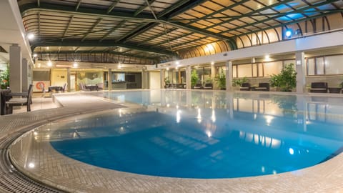 Indoor pool, a heated pool