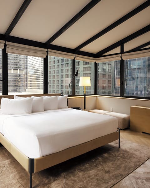 Penthouse (Suite) | Egyptian cotton sheets, premium bedding, in-room safe, blackout drapes