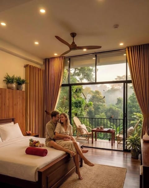 Deluxe Double Room, 1 Bedroom, Balcony, Garden View | Egyptian cotton sheets, premium bedding, pillowtop beds, in-room safe