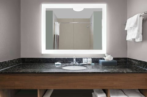 Free toiletries, hair dryer, towels, soap