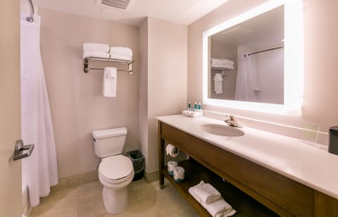 Free toiletries, hair dryer, towels, soap