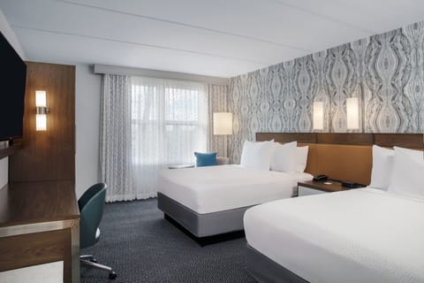 In-room safe, desk, laptop workspace, blackout drapes