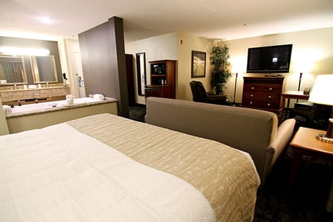 Suite, 1 Bedroom | Premium bedding, blackout drapes, iron/ironing board, free WiFi