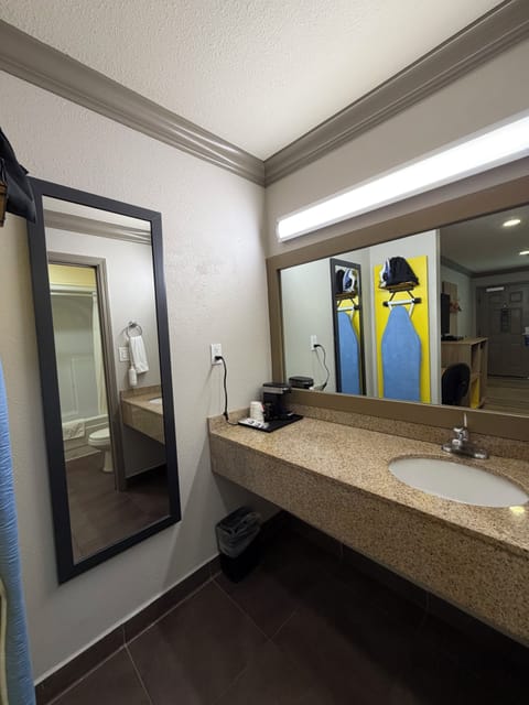 Standard Room, 2 Queen Beds | In-room safe, desk, blackout drapes, iron/ironing board