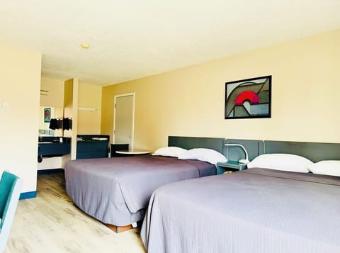 Standard Room, 2 Double Beds | Premium bedding, down comforters, desk, laptop workspace