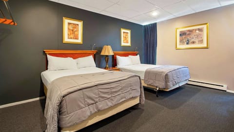 Room, 2 Double Beds, Non Smoking, Refrigerator & Microwave | In-room safe, desk, iron/ironing board, free WiFi