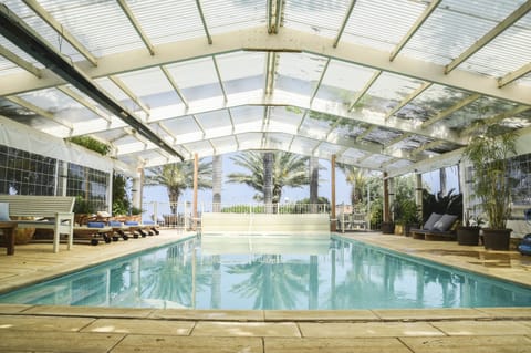 Indoor pool, outdoor pool