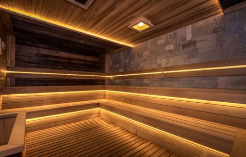 Sauna, hot tub, steam room, Turkish bath
