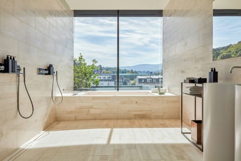 Suite, 1 Bedroom, Balcony | Bathroom | Designer toiletries, hair dryer, bathrobes, slippers