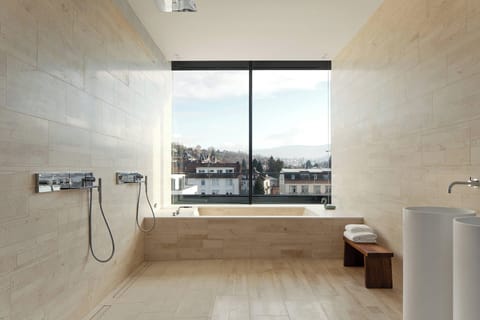 Suite, 1 Bedroom, Balcony | Bathroom | Designer toiletries, hair dryer, bathrobes, slippers