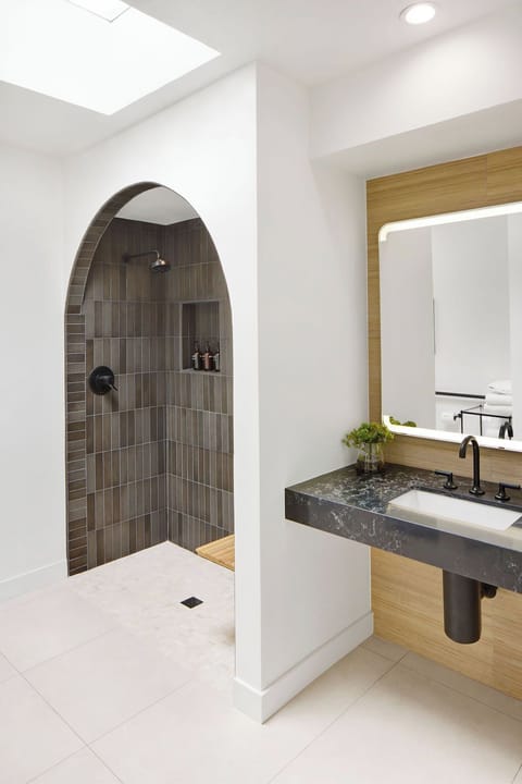 Creekside Suite (ADA) | Bathroom | Designer toiletries, hair dryer, bathrobes, towels