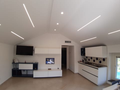 Luxury Penthouse, 1 Bedroom, Sea View, Annex Building | Living room | Flat-screen TV