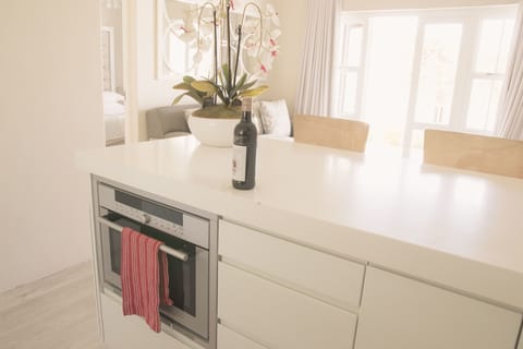 Luxury Suite, 2 Bedrooms, Kitchen, Garden Area | Private kitchen | Coffee/tea maker, electric kettle