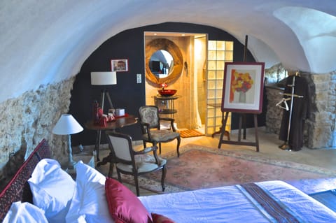 Romantic Double Room, Terrace, Garden Area | Premium bedding, in-room safe, individually decorated