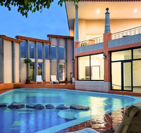 Outdoor pool, open 9:00 AM to 8:00 PM, pool umbrellas, sun loungers