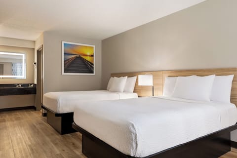 Blackout drapes, iron/ironing board, free WiFi, bed sheets