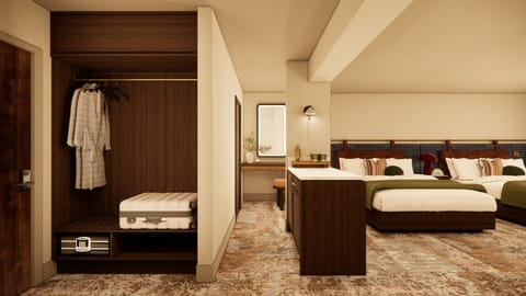 Desk, iron/ironing board, free cribs/infant beds, rollaway beds