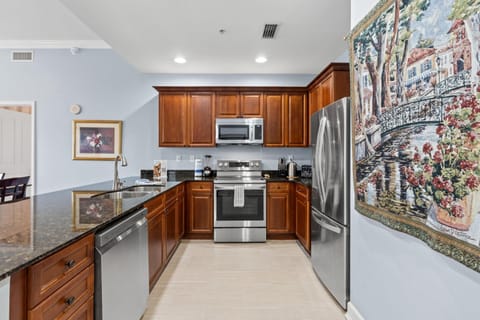 Condo, 2 Bedrooms, Resort View | Private kitchen | Full-size fridge, microwave, oven, stovetop