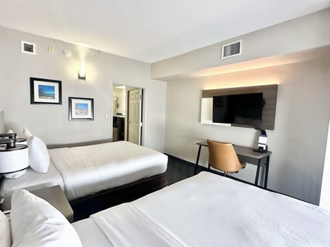 Standard Room, 2 Queen Beds, Non Smoking | Premium bedding, in-room safe, desk, laptop workspace