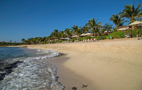Private beach, white sand