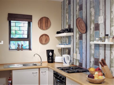 Premium Double Room, 1 Bedroom (AMANZI) | Private kitchen | Microwave, electric kettle