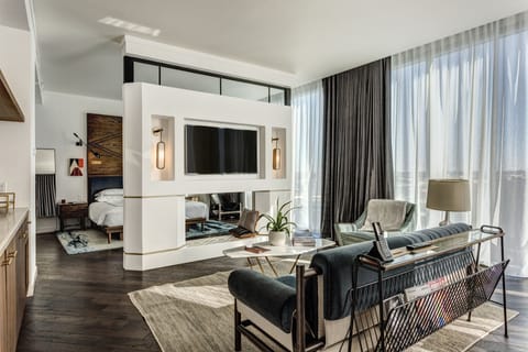 Executive Suite | Living area | 49-inch TV with satellite channels