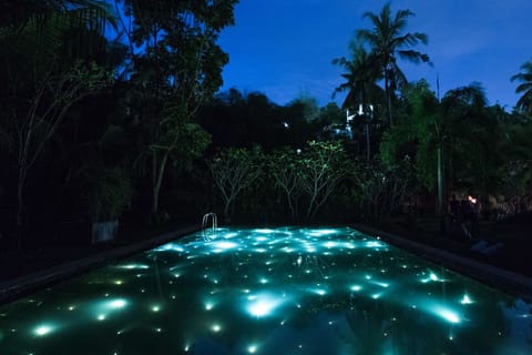Outdoor pool, open 8:00 AM to 10:00 PM, pool umbrellas, sun loungers