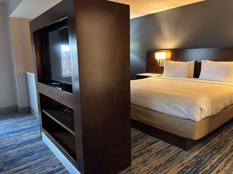 Suite, 1 King Bed, Non Smoking, Refrigerator (Living Room;with Sofabed) | Premium bedding, individually furnished, desk, laptop workspace